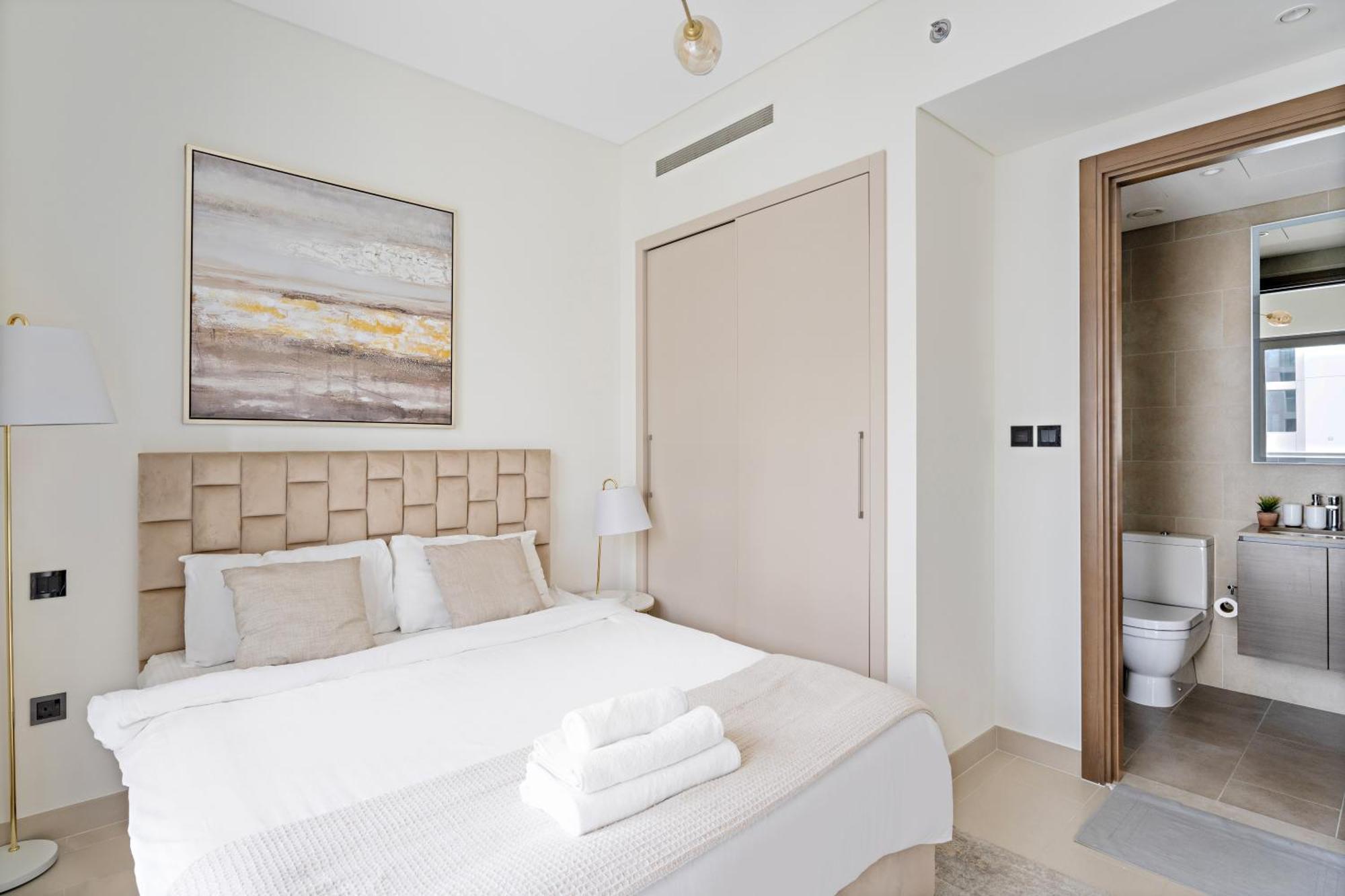 Beautiful 2 Bedroom Next To Business Bay - Sobha Creek Vista Dubai Dış mekan fotoğraf